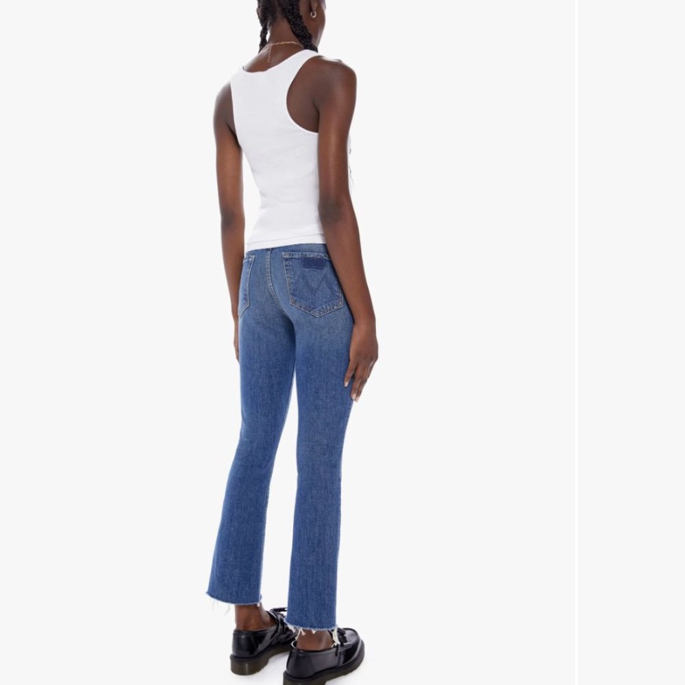 MOTHER Jeans The Hustler Flood Fray Size 30 EUC